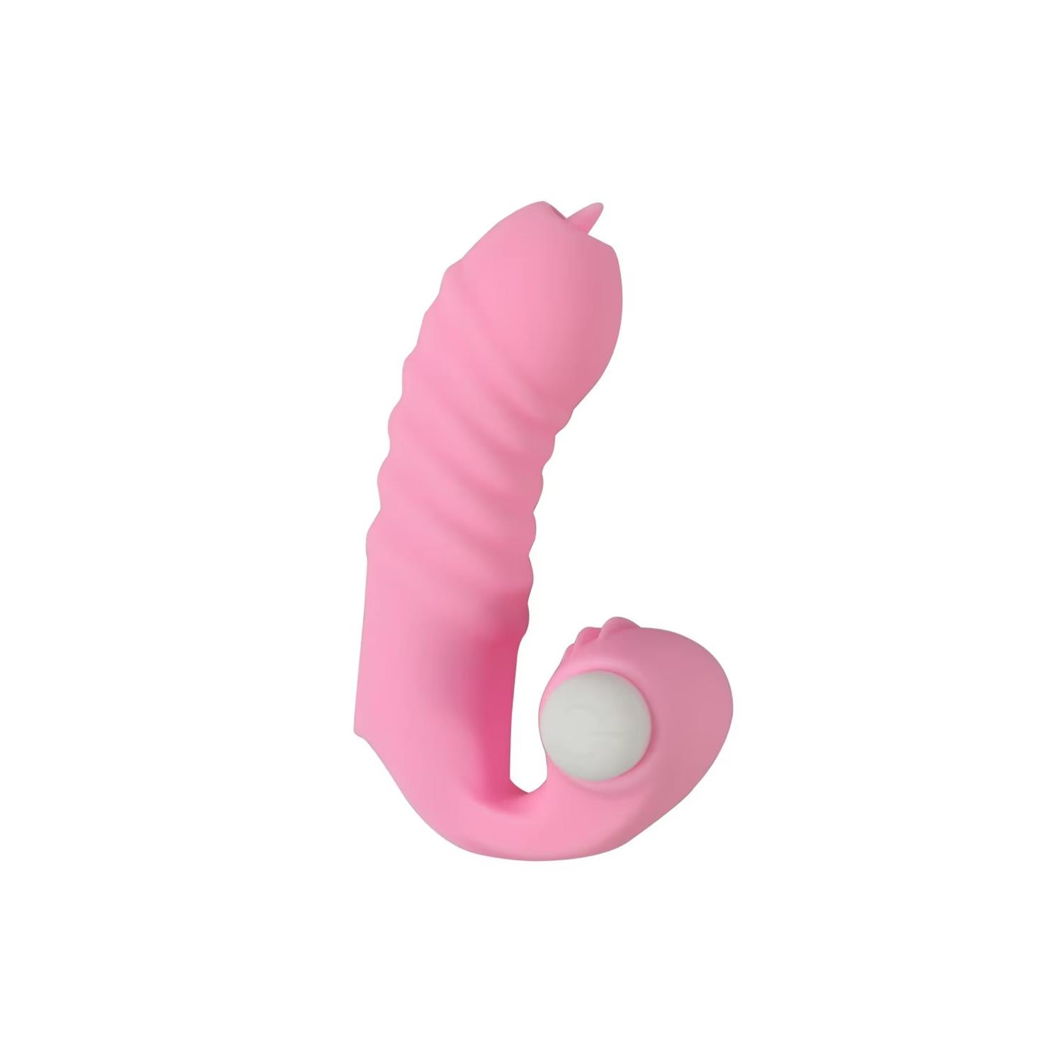 4933.jpg Parmak Ucu Vibratör Pembe - Görsel 1