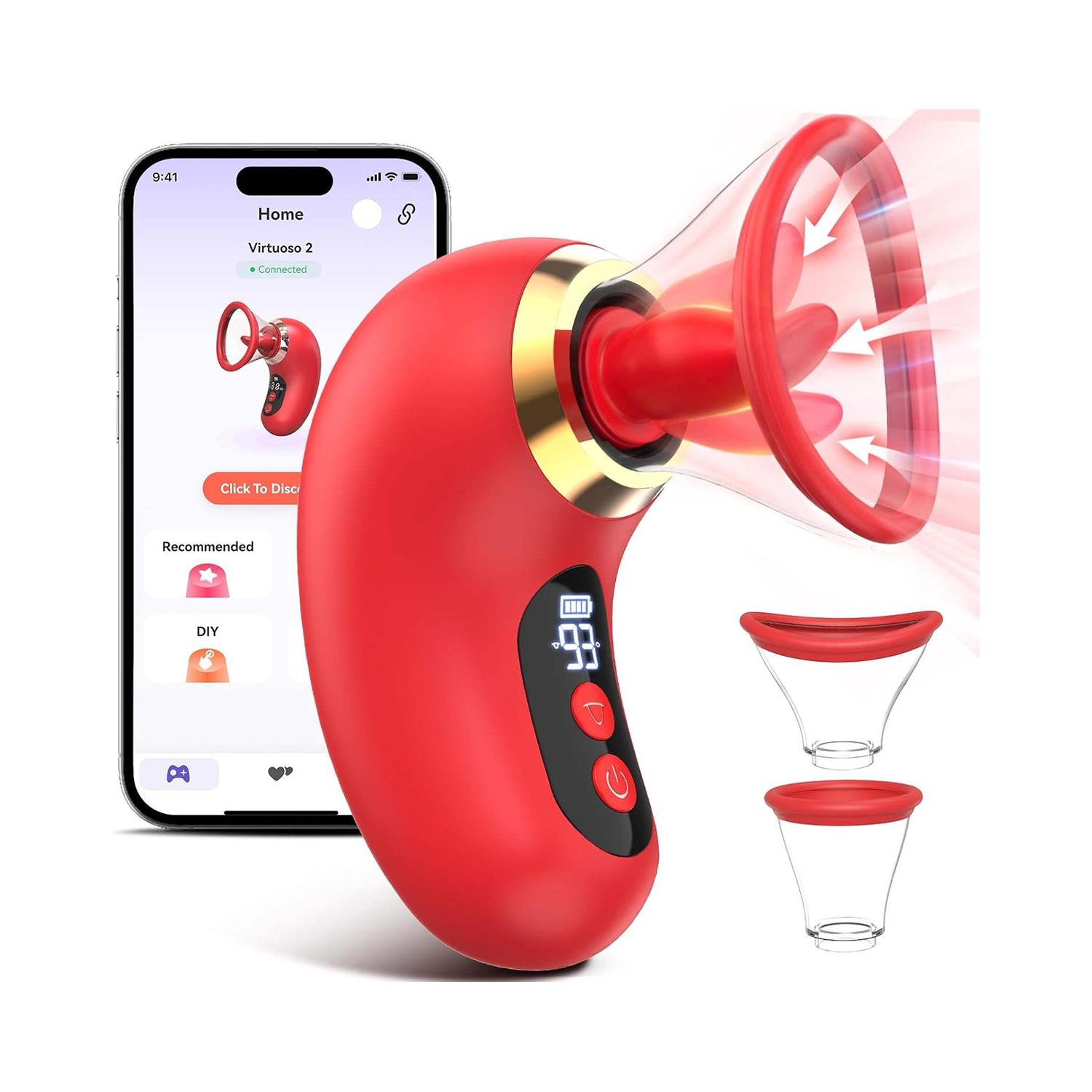 app-kontrollu-emisli-ve-dilli-vibrator-dijital-ekranli-sessiz-su-gecirmez-4430.jpg APP Kontrollü Emişli Ve Dilli Vibratör - Dijital Ekranlı, Sessiz, Su Geçirmez - Görsel 1