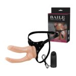 Baile Jessica Çift Uçlu Titreşimli Strap-On Kemer Seti (Pilli)