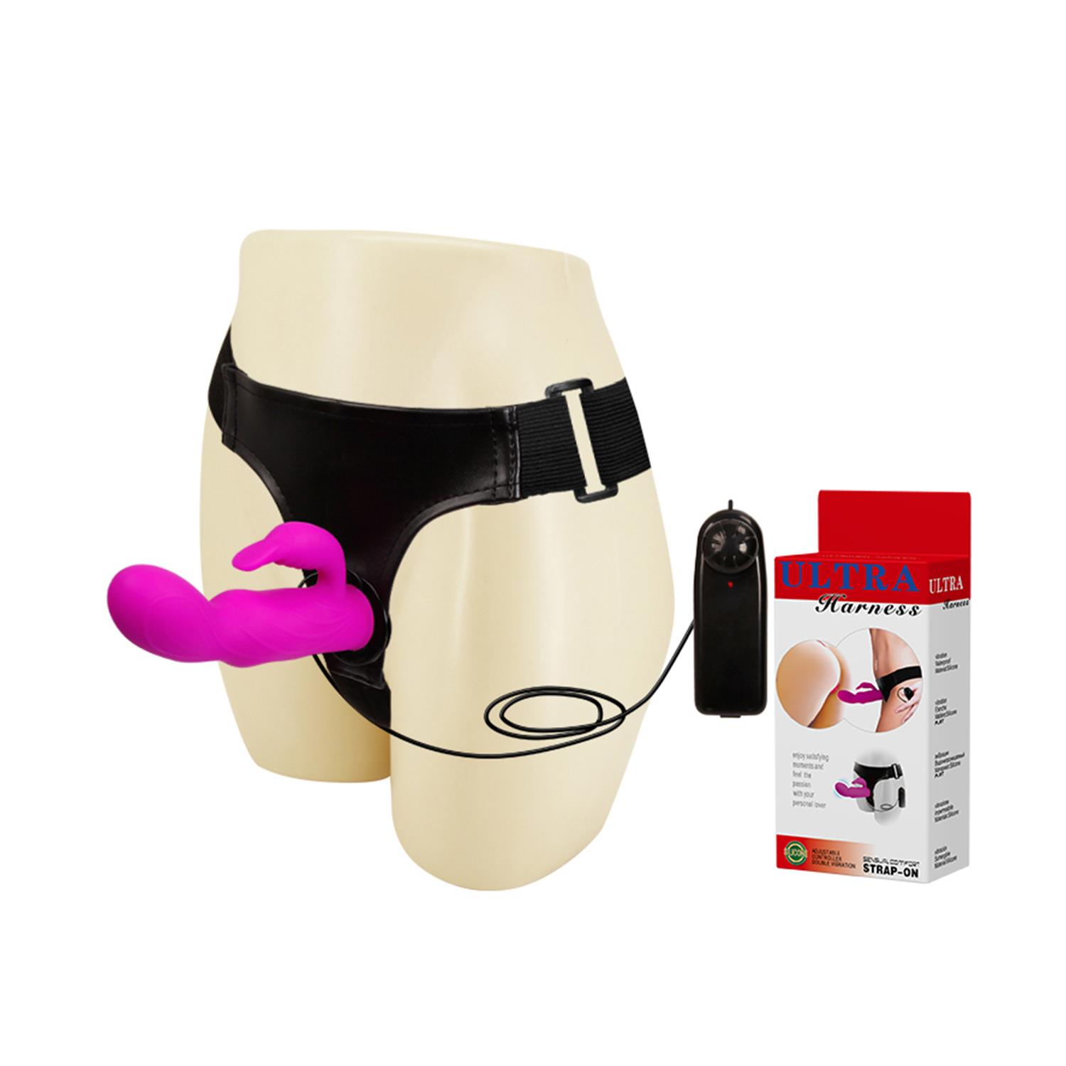 baile-ultra-harness-titresimli-strap-on-set-bunny-klitoris-uyaricili-silikon-dildo-5845.jpg Baile Ultra Harness Titreşimli Strap-On Set – Bunny Klitoris Uyarıcılı Silikon Dildo - Görsel 1