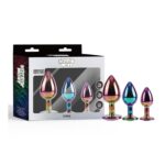 Chisa Rainbow Gem 3’lü Metal Anal Plug Seti