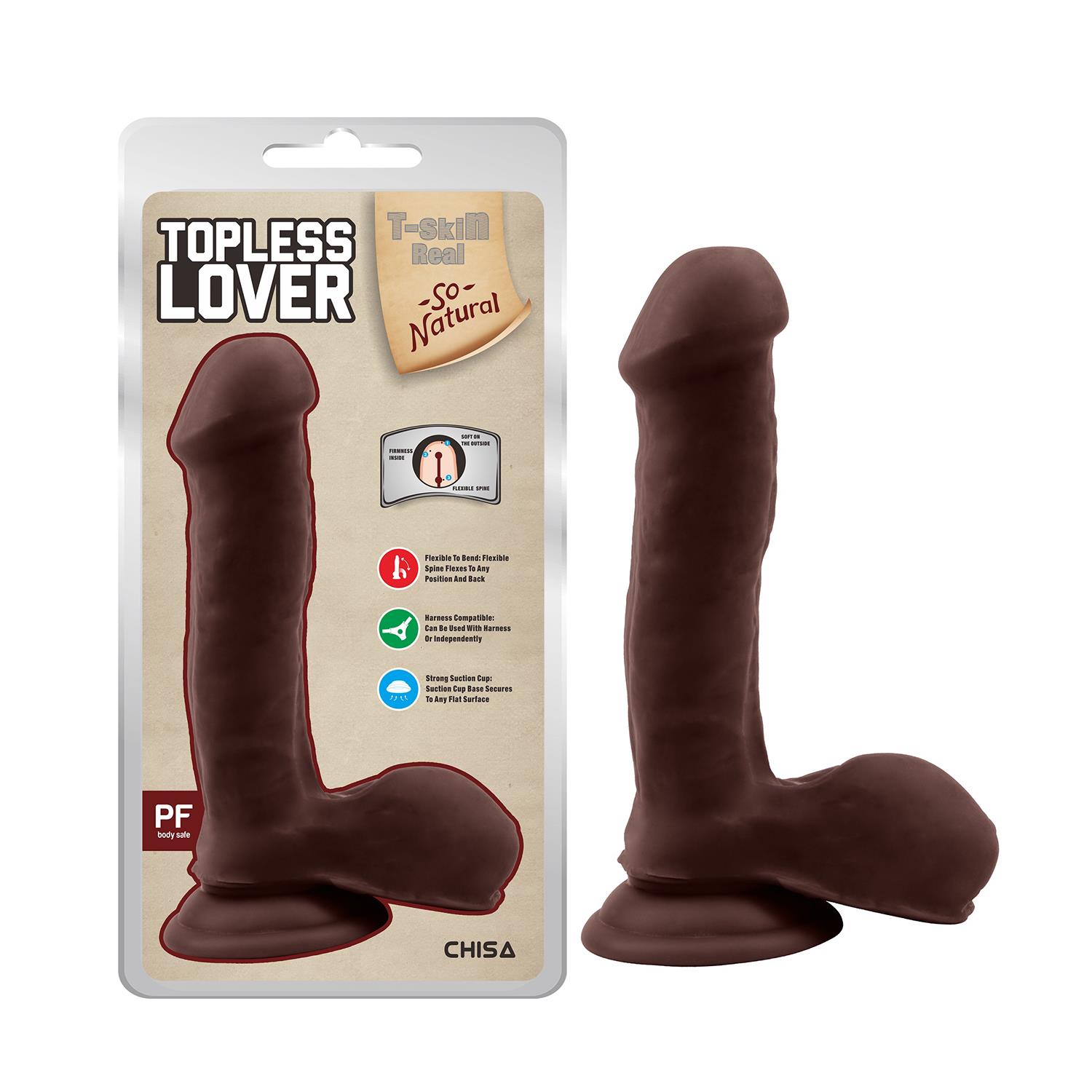 chisa-topless-lover-brown-realistik-dildo-19-2-cm-5963.jpg Chisa Topless Lover Brown Realistik Dildo 19,2 cm - Görsel 1