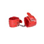 Deri Fantezi Kelepçesi Kırmızı