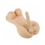 Pembe Tilki Realistik Torso Mastürbatör Dildolu