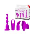 Pretty Love 4’ü 1 Arada USB Şarjlı 12 Mod Titreşimli Bullet Set