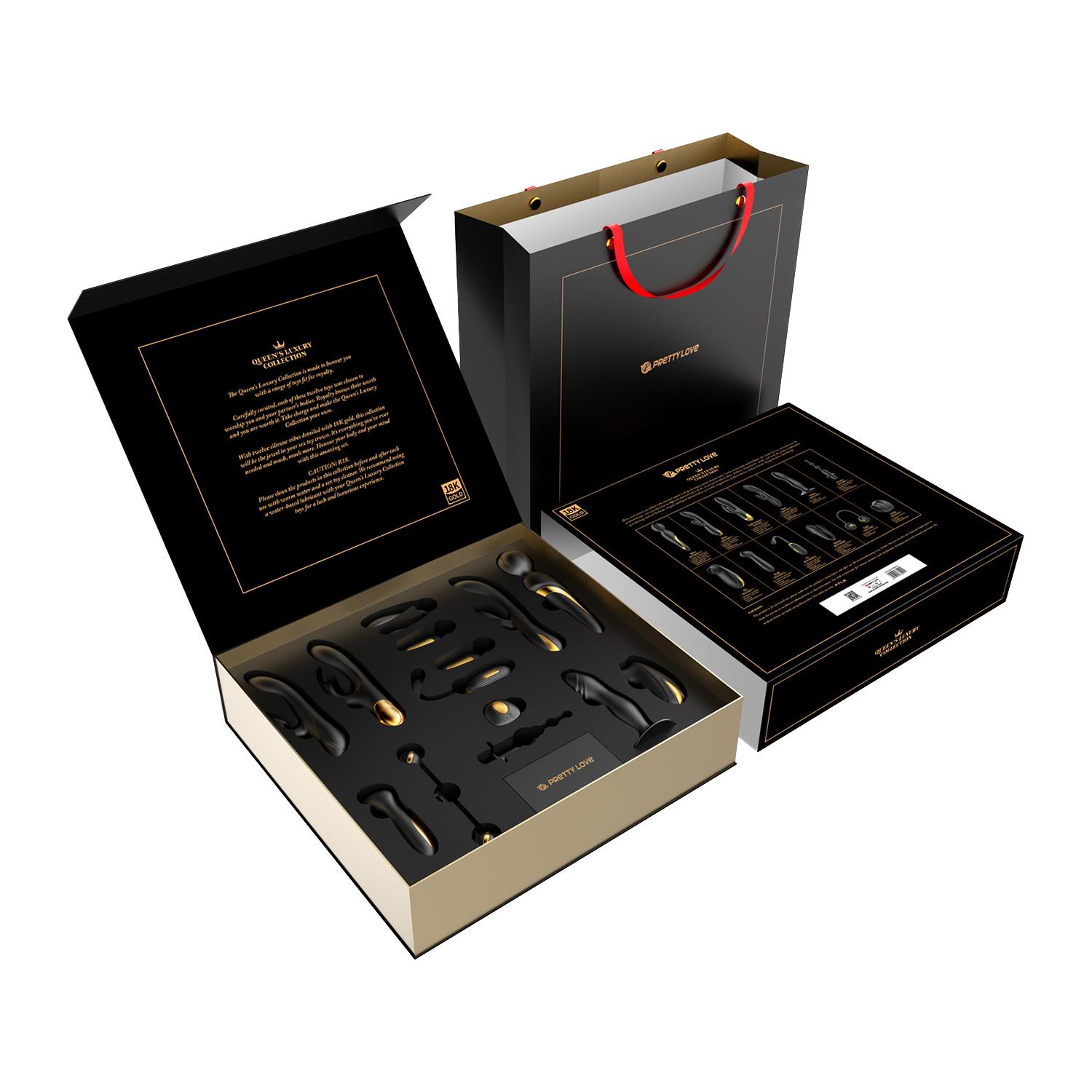 pretty-love-queen-s-luxury-collection-12-parca-golden-black-cift-seti-5699.jpg Queen’s Luxury Collection 12 Parça Golden Black Çift Seti - Görsel 1