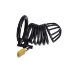 Siyah Metal Penis Kilidi 45mm  – Ayarlanabilir Çelik Kafes + Asma Kilit